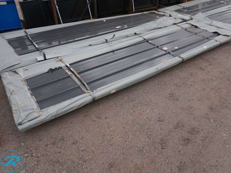 (50) New Sheets SKLP SKL50 Galvalume Steel Siding/Roofing, 12' (Top Panel Damaged)