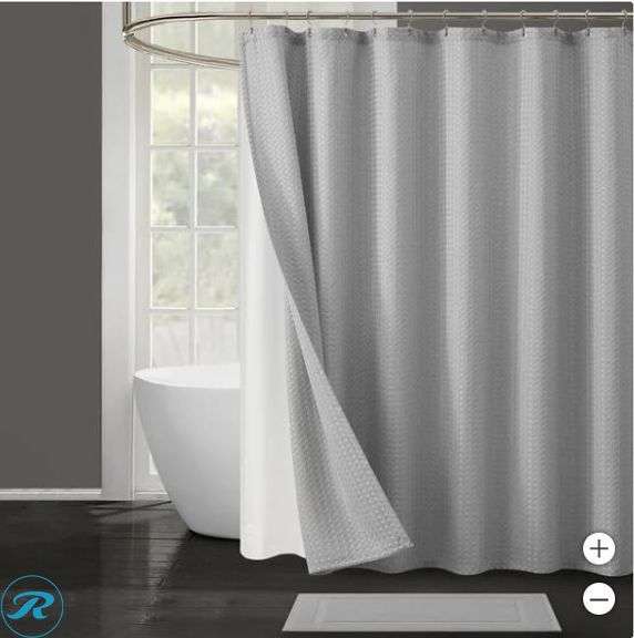 (2) 4-piece Bath Set, Gray- New/ Open Box