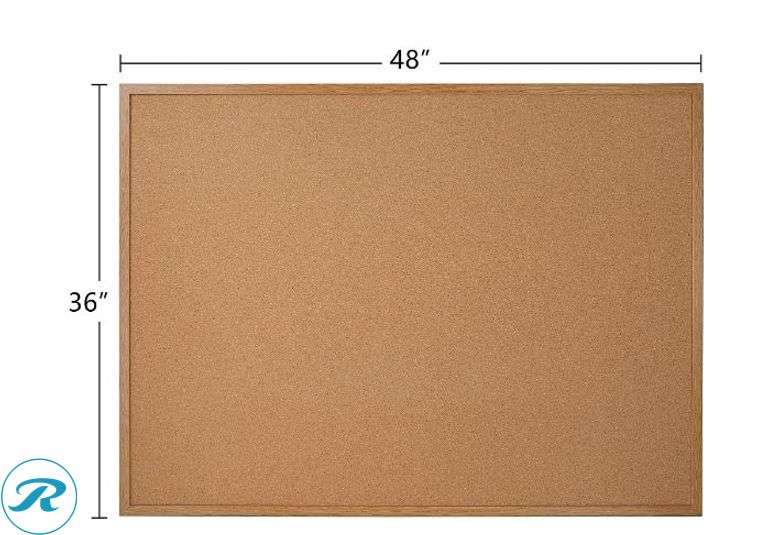 Office Depot® Brand Cork Bulletin Board, 36" x 48"- New/ Small Damage on Bottom Left Corner - Roller Auctions