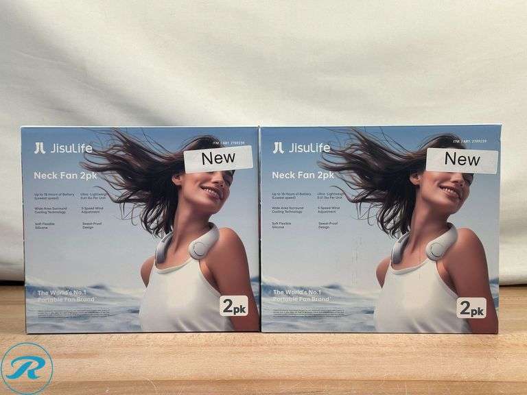 (2) JISULIFE Neck Fan, 2-pack - New - Roller Auctions