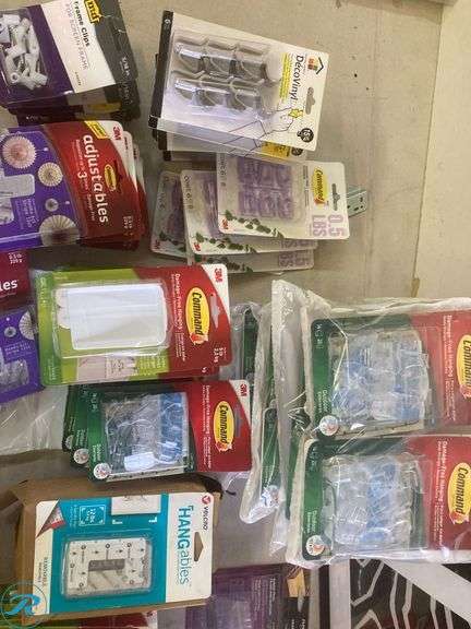 (230) New- Assorted home improvement items (clips, handing strips, drawer track, brick hangers, locking plug etc) - Roller Auctions