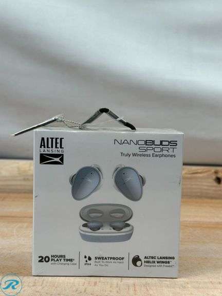 (2) Altec Lansing: NanoBuds Sport Truly Wireless Earbuds, Blue- New - Roller Auctions