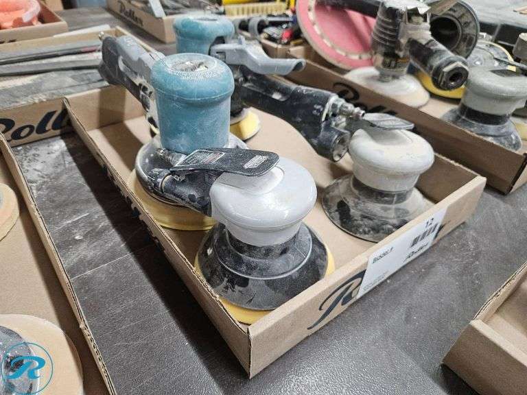 (4) Pneumatic Sanders: (2) Central Pneumatic and (2) Dynabrade 58435