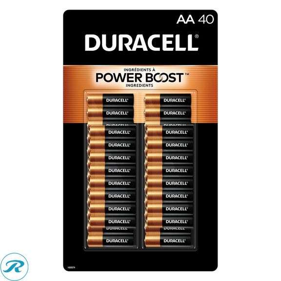 (3) Duracell Coppertop Alkaline AA Batteries, 40-count - - Roller Auctions