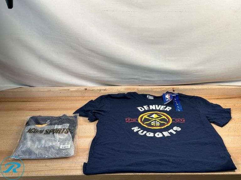 NBA: Denver Nuggets T-Shirt, Large- New; Icon Sports: Adult Gameday Shirt, Medium, Real Madrid- New