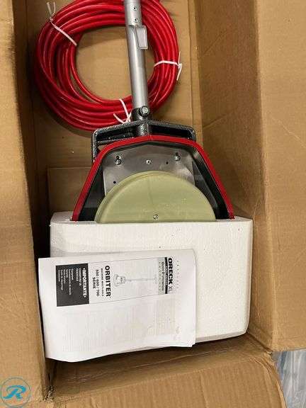 Oreck XL Commercial Orbiter Floor Machine, w/Pad Holder, Silver, $499 Retail  - New - Roller Auctions
