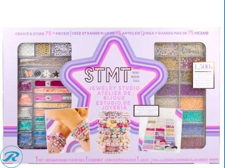 KidKraft: Chop It Up 52-Piece Wooden Play Food Set- Like New/ No Box; STMT: D.I.Y. Glitz N Glam Jewelry Studio- New - Roller Auctions