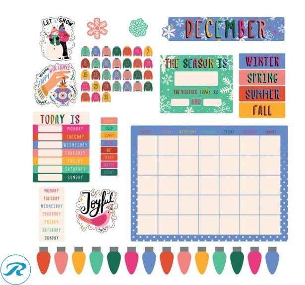 (9) Office Depot® Brand: 344-Piece Bulletin Board Kit, Seasonal Holidays- New - Roller Auctions