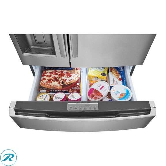 Frigidaire Gallery 26.3 cu. ft. Standard-Depth 4-Door French Door Refrigerator - New - $1,999 Retail,No Dents No Scratches - Roller Auctions