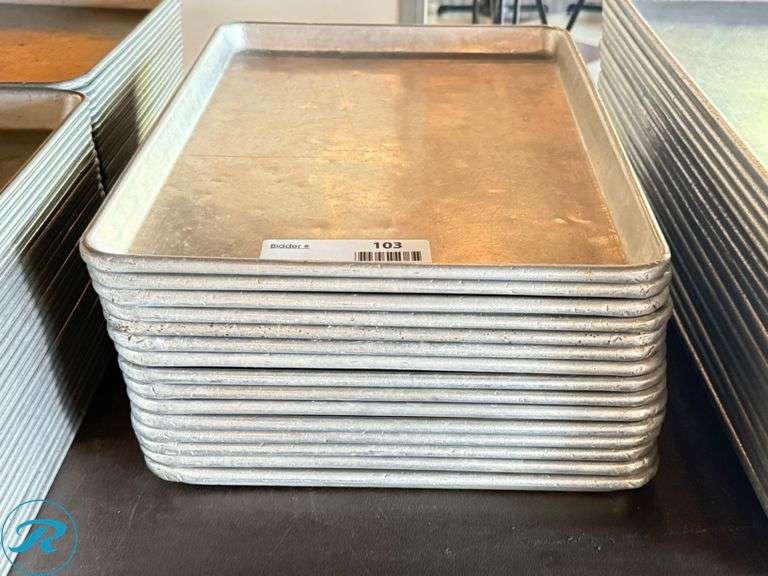 (15) Half Size Aluminum Baking Trays