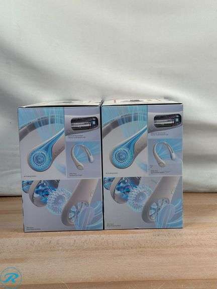 (2) JISULIFE Neck Fan, 2-pack - Like New - Roller Auctions