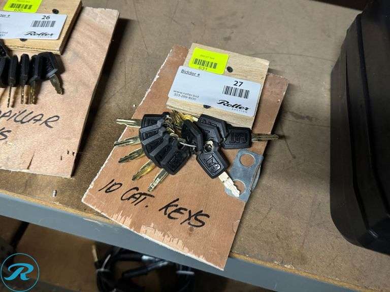 (10) New Caterpillar Keys - Roller Auctions