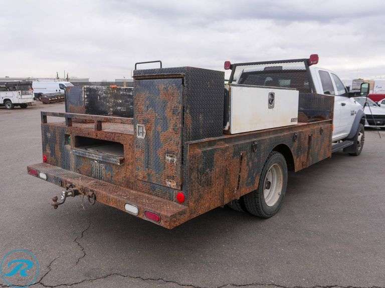 2016 Ram 5500 Crew Cab LWB 4WD Flatbed Truck - Roller Auctions