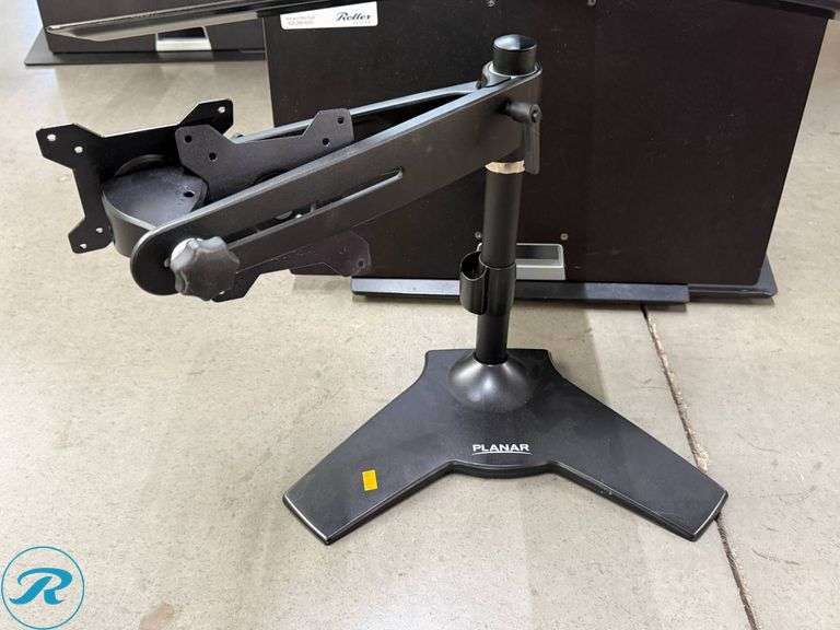 Ergotron Monitor Mount Assembly with Planar Dual Monitor Stand - Roller ...