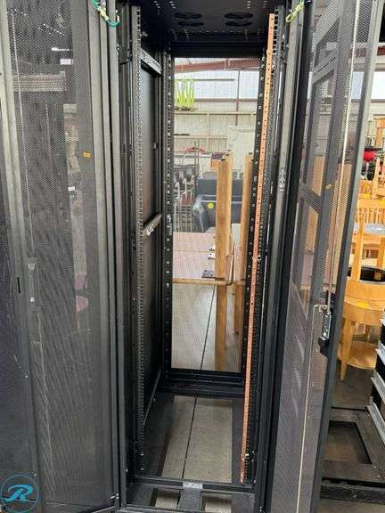 (2) APC Server Rack Cabinets, Black - Roller Auctions