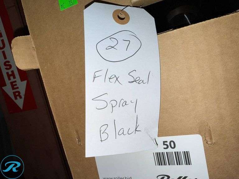 (27) Flex Seal Spray, Black, Liquid Rubber Coating, 14oz - Roller Auctions