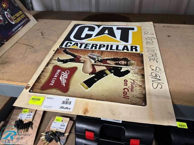 (2) Retro Vintage Signs