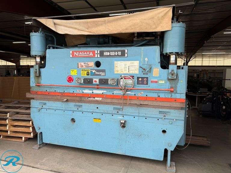 Niagara HBM-100-8-10 Hydraulic Press Brake, 100 Tons, 220V, 3 Phase