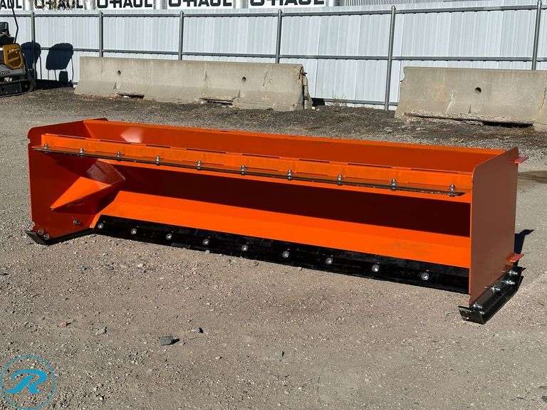 New Kit Container Pull-Back Snow Pusher Attachment to Fit Skid Steer ...