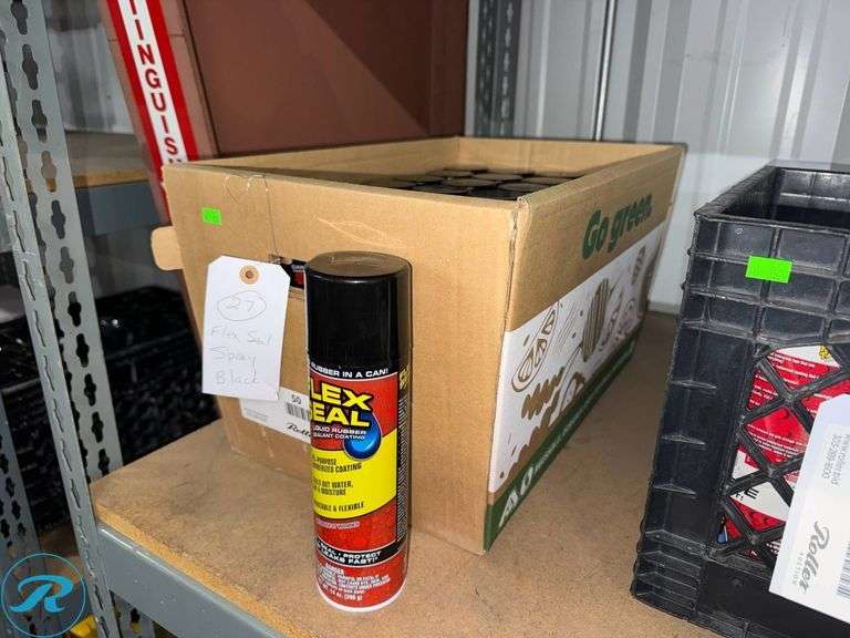 (27) Flex Seal Spray, Black, Liquid Rubber Coating, 14oz - Roller Auctions