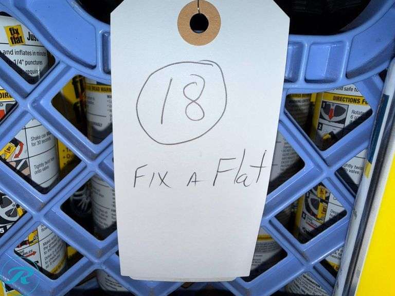 (18) Fix-a-Flat Tire Repair Aerosol Cans, 16oz - Roller Auctions