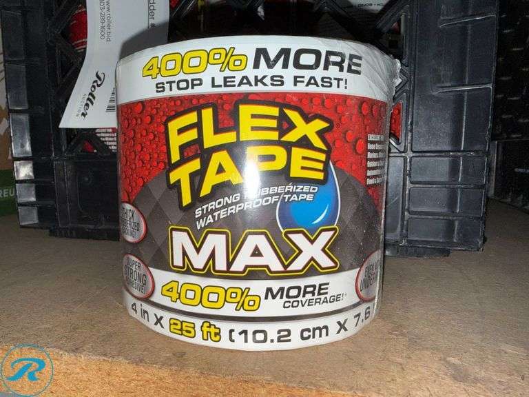 (10) Flex Tape Max 4 in x 25 ft