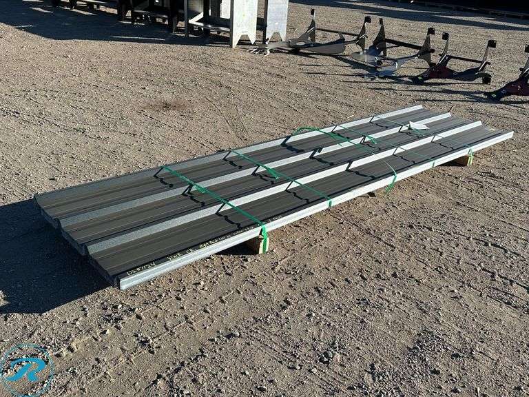 (50) New 26-Gauge Galvanized R-Panels, 12' Long, 36