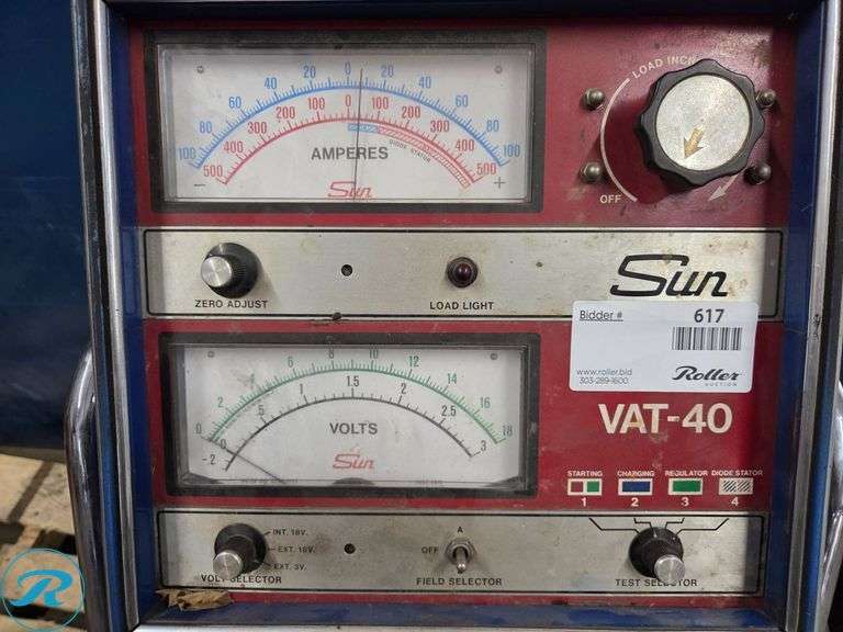 Sun Auto Analyzer Sun VAT-40 Automotive Analyzer on Rolling Stand - Roller Auctions