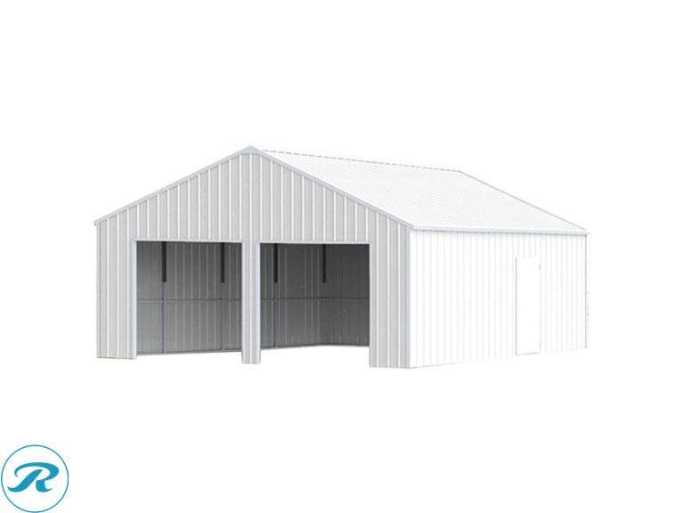 New KJ K2223 Double Garage Metal Shed, 23' x 22' x 13' High