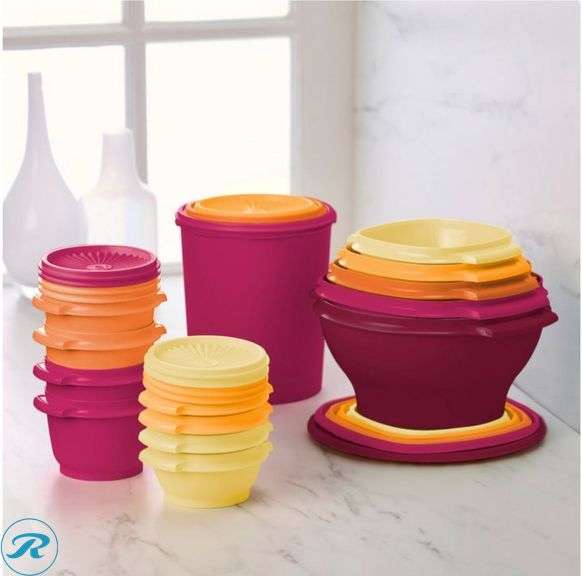 Tupperware Open Container Tupperware Heritage Collection Food Storage Containers, Set of 32 - New ...