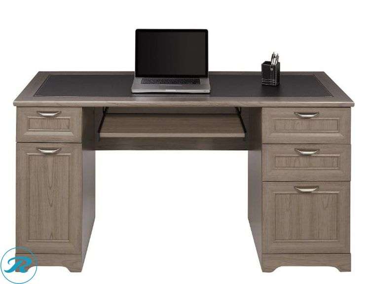 Realspace Magellan 59"W Manager's Computer Desk, Gray - New
