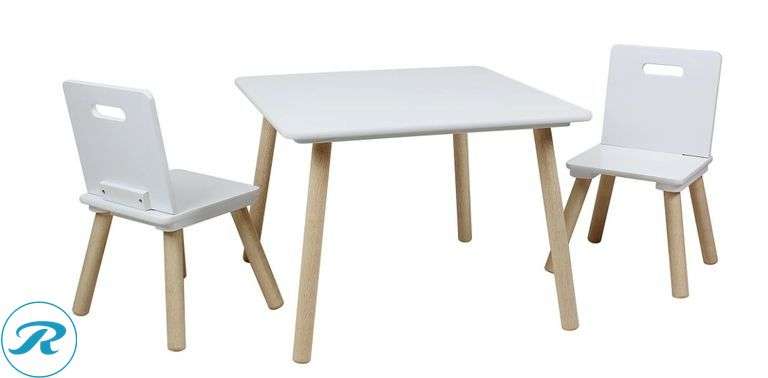 Realspace: Briggle Kid's Activity Table And Chairs, White- New/ Open Box