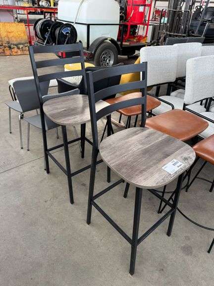 (2) Metal Bar Stools