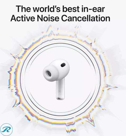 Apple AirPods Pro 3 Wireless Earbuds with Active Noise Cancellation - Like New/Scratches /Missing Silicone Ear Tips - Roller Auctions