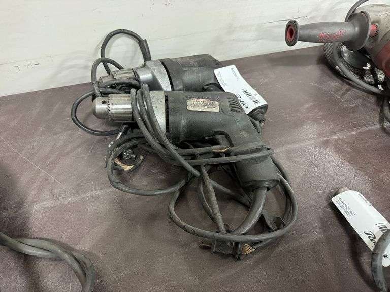 (2) Snap-On Professional 3/8" Drills
