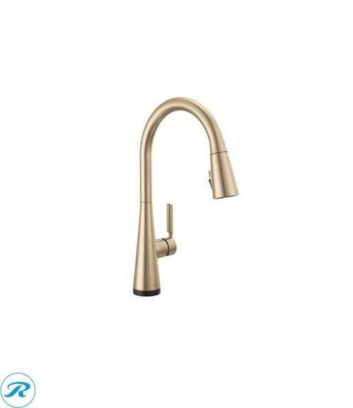 New- Delta Kylo Touch2O Champagne Bronze Single Handle Deck-mount Touch-on Pull-down Kitchen Faucet with Sprayer (Includes Deck Plate)