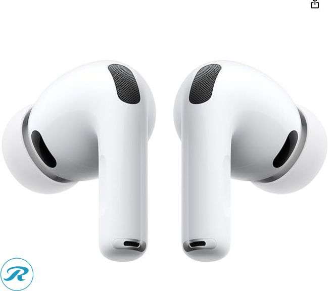 Apple AirPods Pro 3 Wireless Earbuds, Active Noise Cancellation, Bluetooth Headphones, USB-C Charging - Like New/Missing Silicone Ear Buds/Dented On left Ear Bud