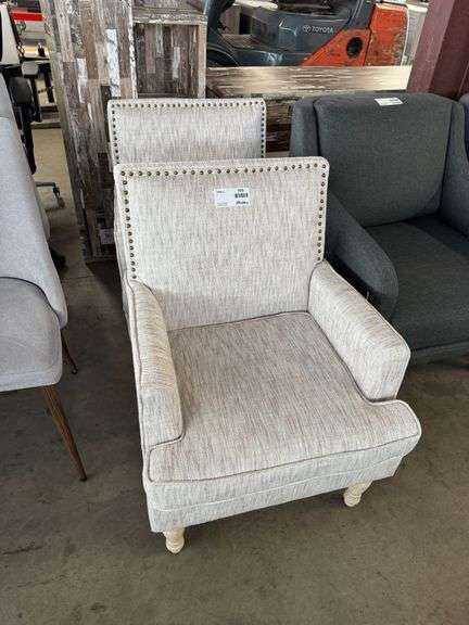 (2) Upholstered Arm Chairs