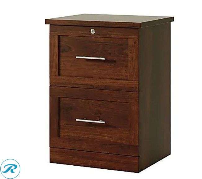 Realspace: 17"D Vertical 2-Drawer File Cabinet, Mulled Cherry- New/ Open Box