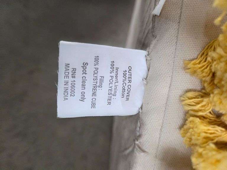 Macrame Ottoman - Roller Auctions