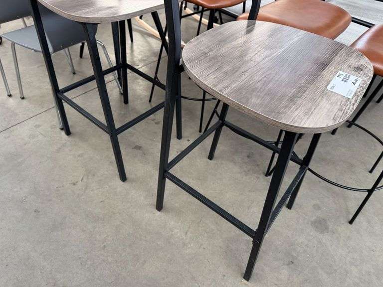 (2) Metal Bar Stools - Roller Auctions