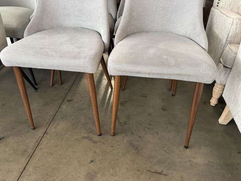 (4) Modern Upholstered Side Chairs - Roller Auctions