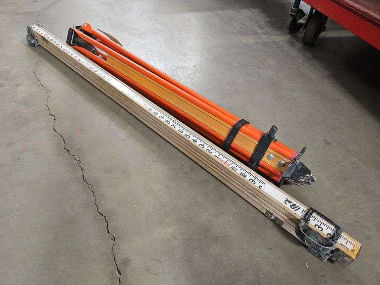 Survey Mini Rods Survey Tripod And Grade Rod - Roller Auctions