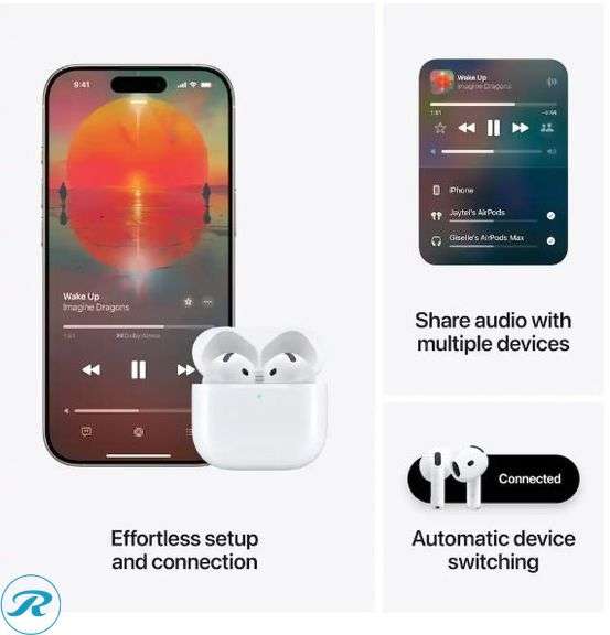 Apple AirPods 4 Wireless Earbuds - Like New/Light Scratches On Case - Roller Auctions