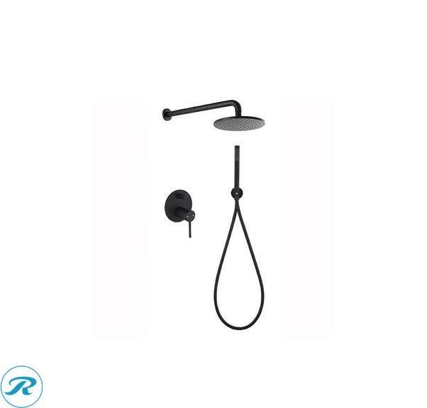 New- Parrot Uncle Matte Black 10-in Waterfall Built-In Shower Faucet System with 2-way Diverter (Valve Included)