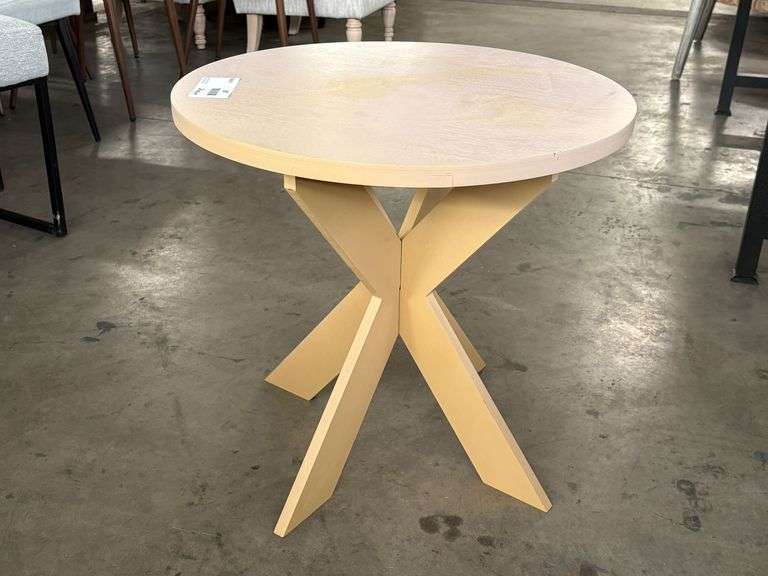 Round Wood Side Table