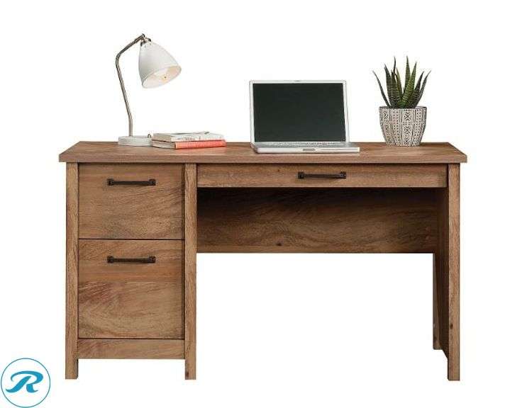 Sauder: Cannery Bridge 53"W Computer Desk, Sindoori Mango- New/ Damaged Box/ Open Box