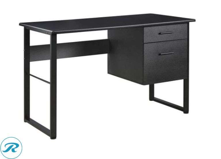 Realspace Halton 48"W Computer Desk, Black/Metal - New/Opened