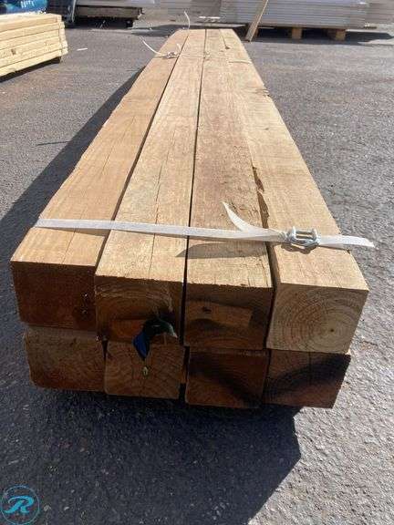 (8) 4-in x 4-in x 10-Ft Pressure Treated Lumber