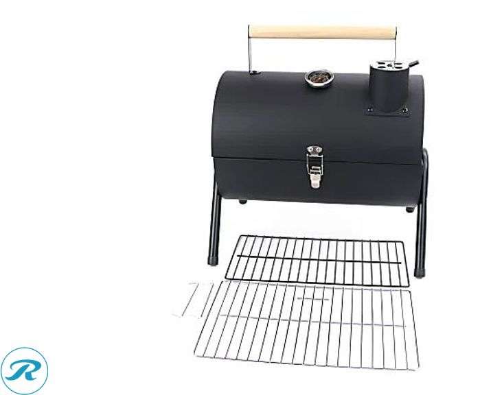 TJ Riley: Tabletop Charcoal Grill, 10”H x 10”W x 14”D, Black- New